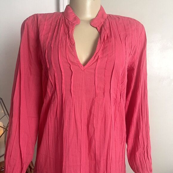 Lauren Ralph Lauren Slip On Dress Coverup Women Sz Small Pink Lightweight Beachy - Picture 6 of 9